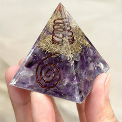 Amethyst Orgone Pyramid Energy Generator