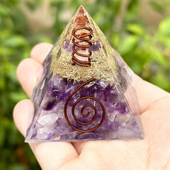 Amethyst Orgone Pyramid Energy Generator