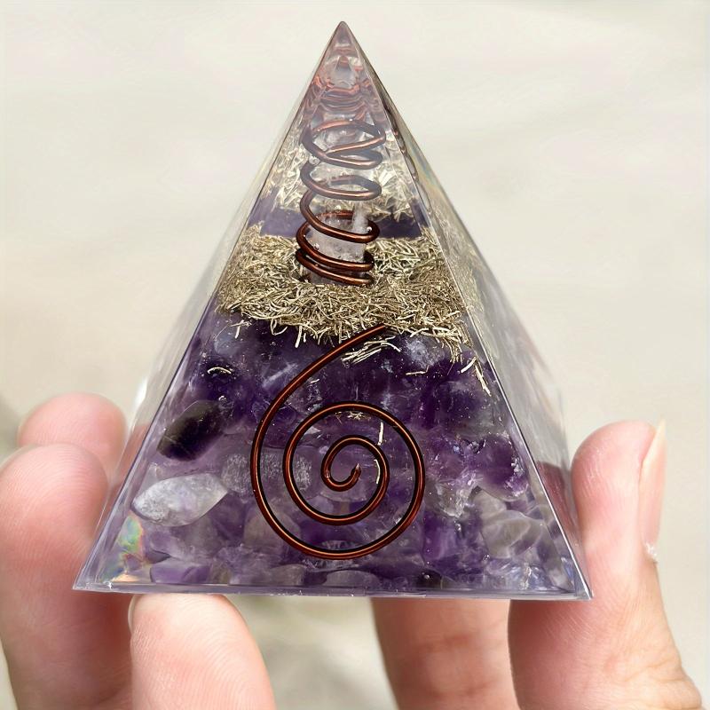 Amethyst Orgone Pyramid Energy Generator