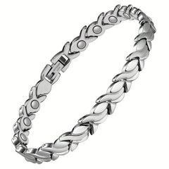 Magnetic Titanium Steel Bracelet 3500 Gauss Effective Magnets