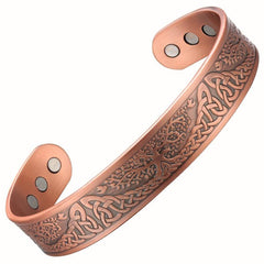 Copper Magnetic Bracelet Tree Of Life Design with 6 Magnets