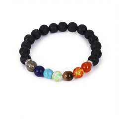 7 6 Natural Gemstone Bracelet 8mm Elastic for Chakra Repair