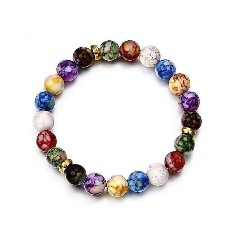 7 6 Natural Gemstone Bracelet 8mm Elastic for Chakra Repair