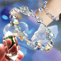 Glass Crystal Bracelet Yoga Sleep Bracelet For Women Christmas Gift