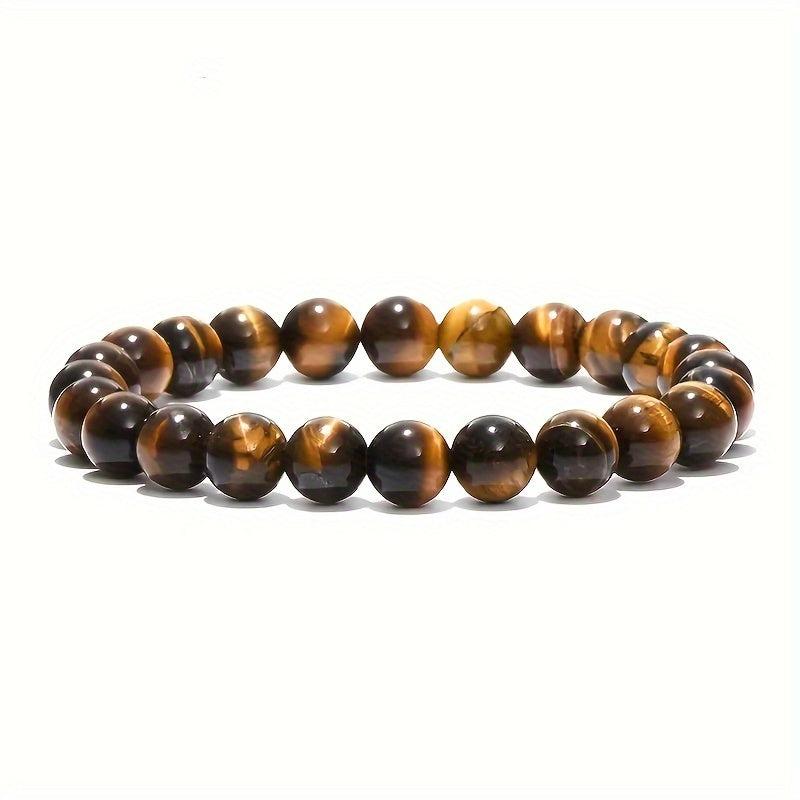 Men's Moonstone Bracelet Bohemian Protein Stone Beaded Chakra Bracelet