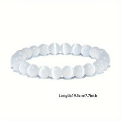 Men's Moonstone Bracelet Bohemian Protein Stone Beaded Chakra Bracelet