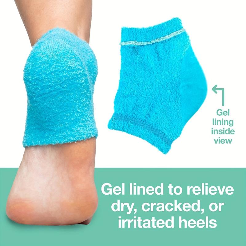 Moisturizing Heel Socks with Gel Lining for Cracked Heels
