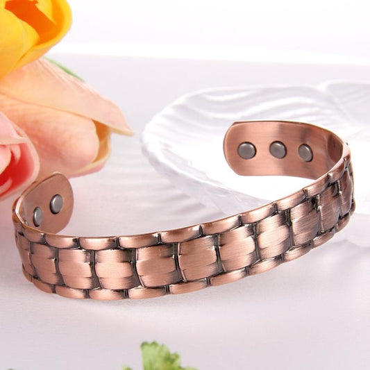 Pure Copper Magnetic Bracelet for Women & Men - 3500 Gauss