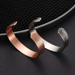 Men's Copper Magnetic Bangle with Ultra Strength Magnets