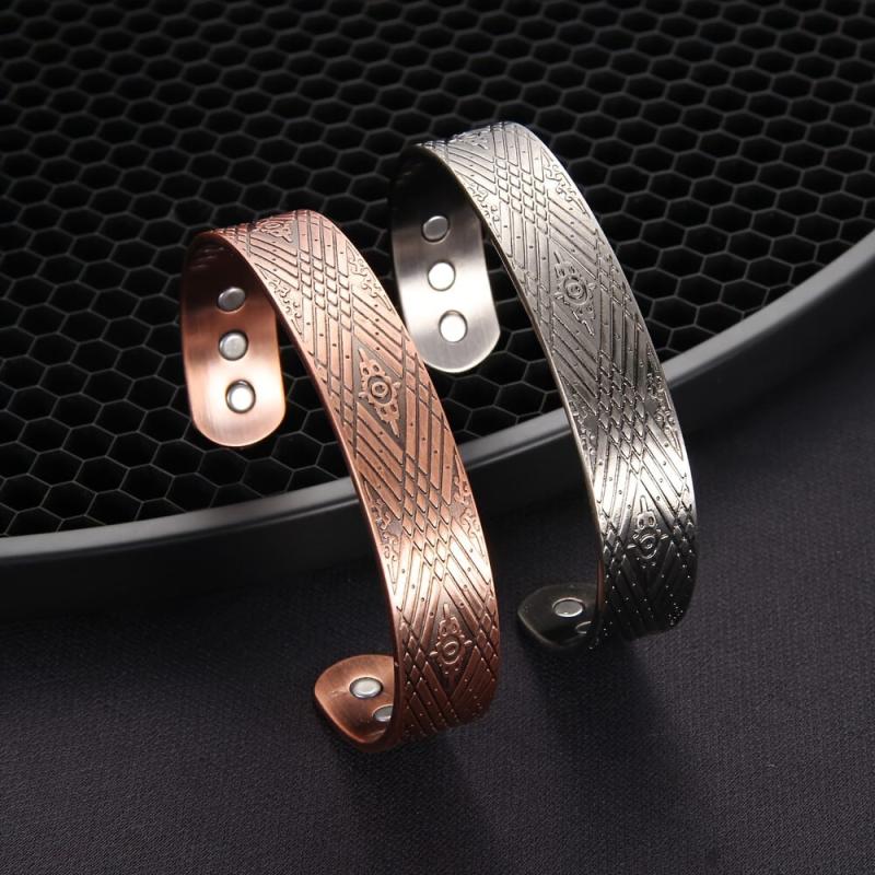 Men's Copper Magnetic Bangle with Ultra Strength Magnets