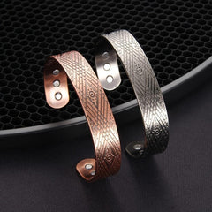 Men's Copper Magnetic Bangle with Ultra Strength Magnets