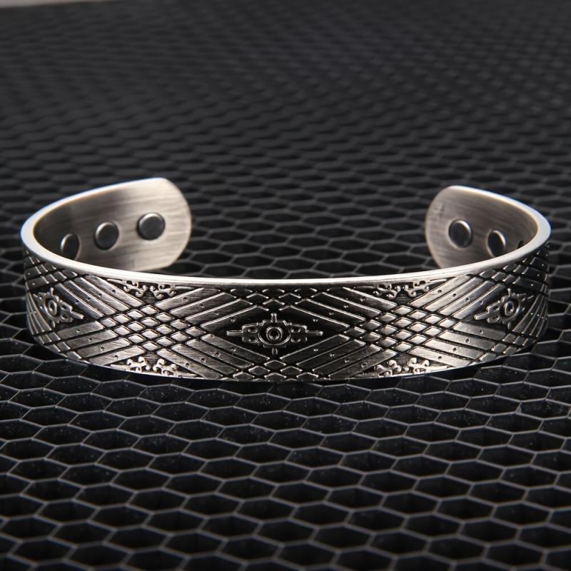 Men's Copper Magnetic Bangle with Ultra Strength Magnets