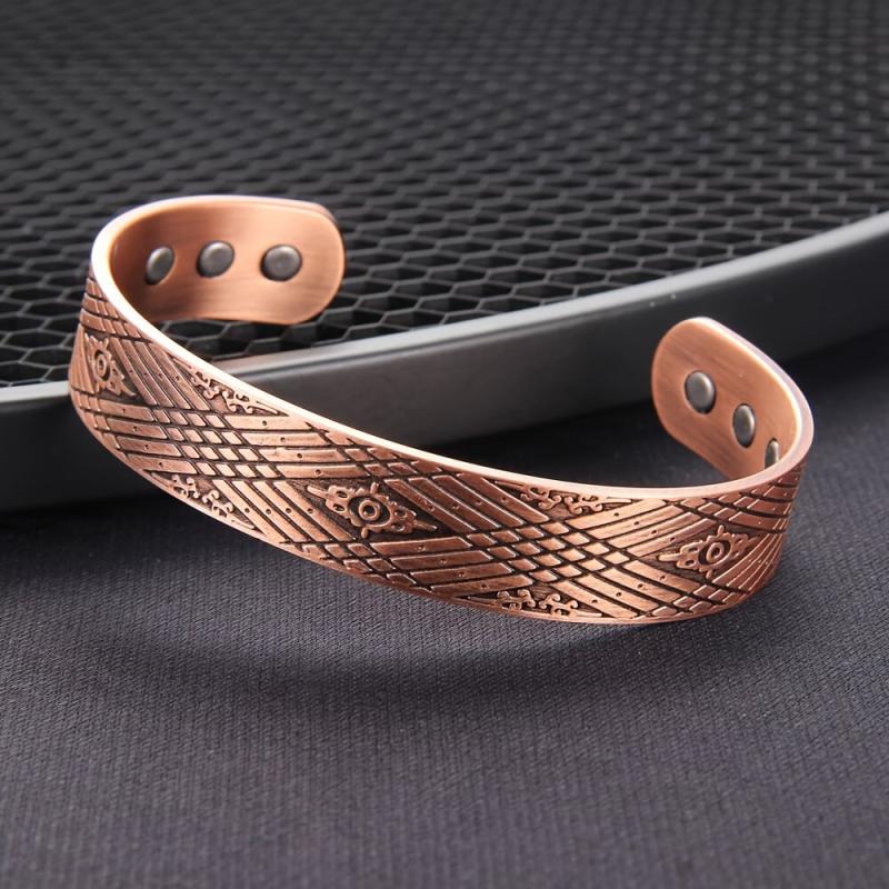 Men's Copper Magnetic Bangle with Ultra Strength Magnets