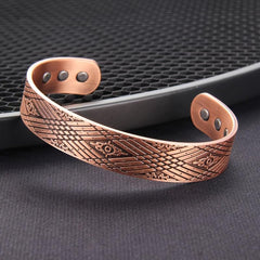 Men's Copper Magnetic Bangle with Ultra Strength Magnets