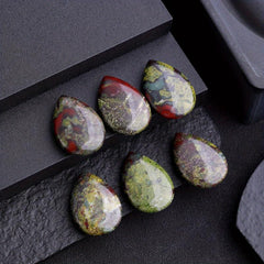 Dragon Blood Stone Water Drop Healing Energy Stone DIY Jewelry
