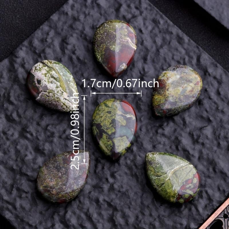 Dragon Blood Stone Water Drop Healing Energy Stone DIY Jewelry