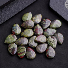 Dragon Blood Stone Water Drop Healing Energy Stone DIY Jewelry