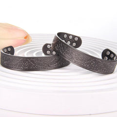 Mens Copper Magnetic Bracelet Ultra Strength 18 Magnets Adjustable Dad Gift