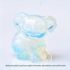 Natural Crystal Koala Hand Carving Craft Stone Kola Home Decor