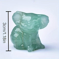 Natural Crystal Koala Hand Carving Craft Stone Kola Home Decor