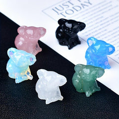 Natural Crystal Koala Hand Carving Craft Stone Kola Home Decor