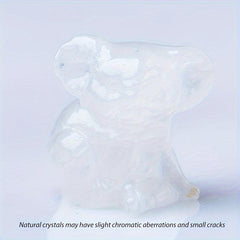 Natural Crystal Koala Hand Carving Craft Stone Kola Home Decor