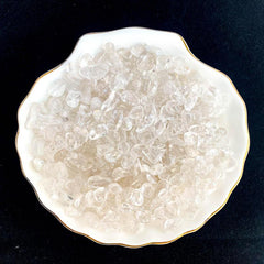Clear Quartz Crystal Chips Polished Stones for Jewelry Making