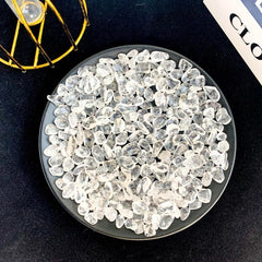 Clear Quartz Crystal Chips Polished Stones for Jewelry Making