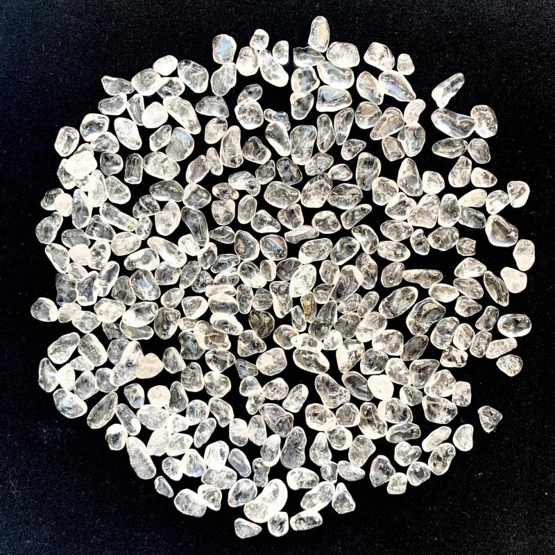 Clear Quartz Crystal Chips Polished Stones for Jewelry Making