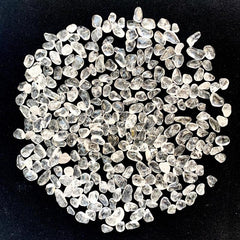 Clear Quartz Crystal Chips Polished Stones for Jewelry Making