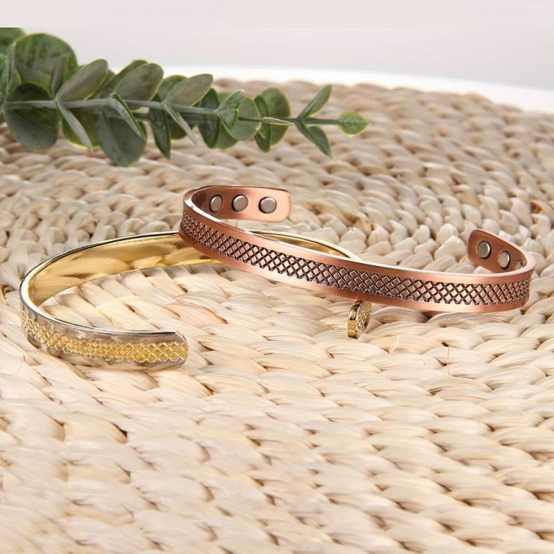 Copper Magnetic Bracelet For Women Copper Cuff Bangle