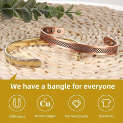Copper Magnetic Bracelet For Women Copper Cuff Bangle
