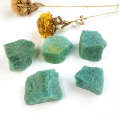 Natural Amazonite Raw Stone Healing Crystal Home Decor