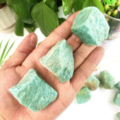 Natural Amazonite Raw Stone Healing Crystal Home Decor