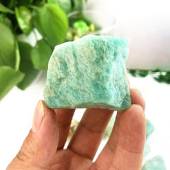 Natural Amazonite Raw Stone Healing Crystal Home Decor