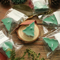 2pcs Christmas Tree Scented Candles Desktop Decoration