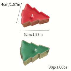 2pcs Christmas Tree Scented Candles Desktop Decoration