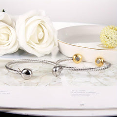 Magnetic Bracelet Cuff Stainless Steel Bangle Golf Bracelet