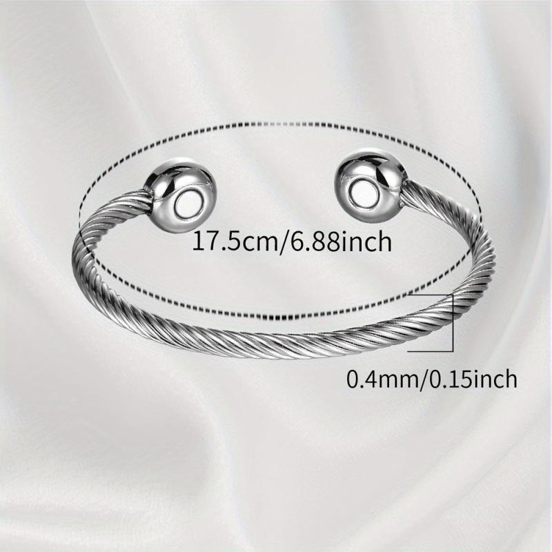 Magnetic Bracelet Cuff Stainless Steel Bangle Golf Bracelet