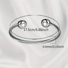 Magnetic Bracelet Cuff Stainless Steel Bangle Golf Bracelet
