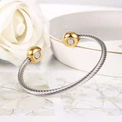 Magnetic Bracelet Cuff Stainless Steel Bangle Golf Bracelet