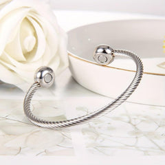 Magnetic Bracelet Cuff Stainless Steel Bangle Golf Bracelet