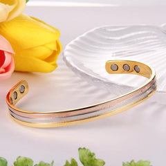 Copper Magnetic Therapy Bracelet for Pain Relief and Lymph Detox