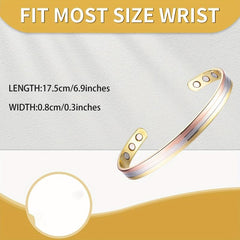 Copper Magnetic Therapy Bracelet for Pain Relief and Lymph Detox