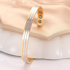 Copper Magnetic Therapy Bracelet for Pain Relief and Lymph Detox