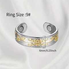 Copper Magnetic Bracelet & Ring Set for Women with Strong Magnets