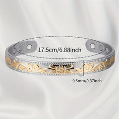 Copper Magnetic Bracelet & Ring Set for Women with Strong Magnets