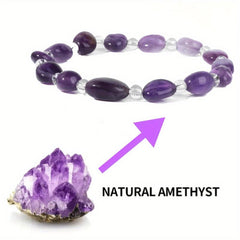 Natural Amethyst Hand Bracelet Energy Stone Bracelet Women's Bracelet