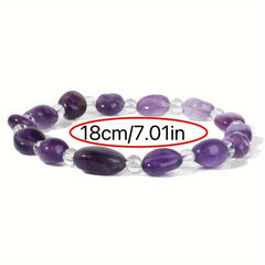 Natural Amethyst Hand Bracelet Energy Stone Bracelet Women's Bracelet