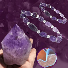 Natural Amethyst Hand Bracelet Energy Stone Bracelet Women's Bracelet
